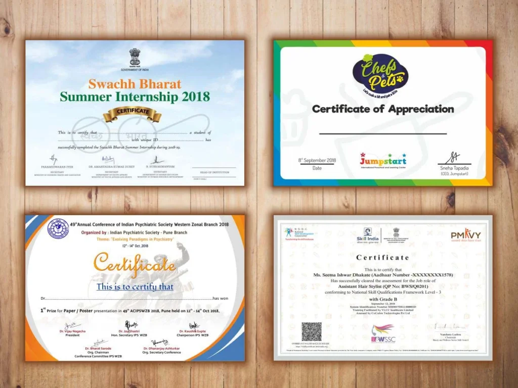 Certificate Printing Ayr