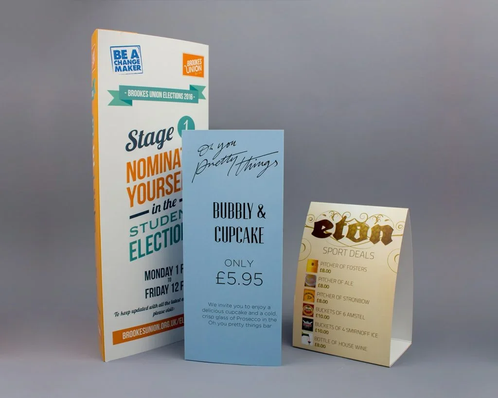 Table Tents Printing Ayr