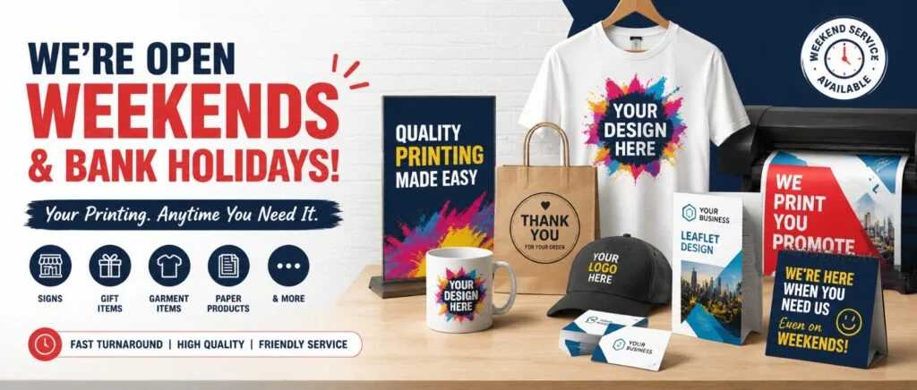 Weekend Printing Service Ayr
